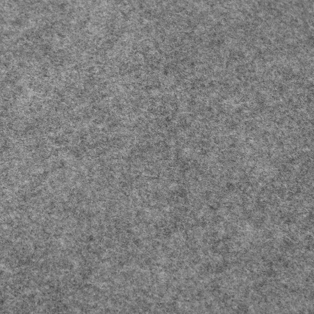 vidaXL Tapiz de Suelo Piscina geotextil de poliéster Gris Claro Ø550cm, Lona Suelo Piscina, Protector de Suelo para Piscina, Alfombra de Piscina