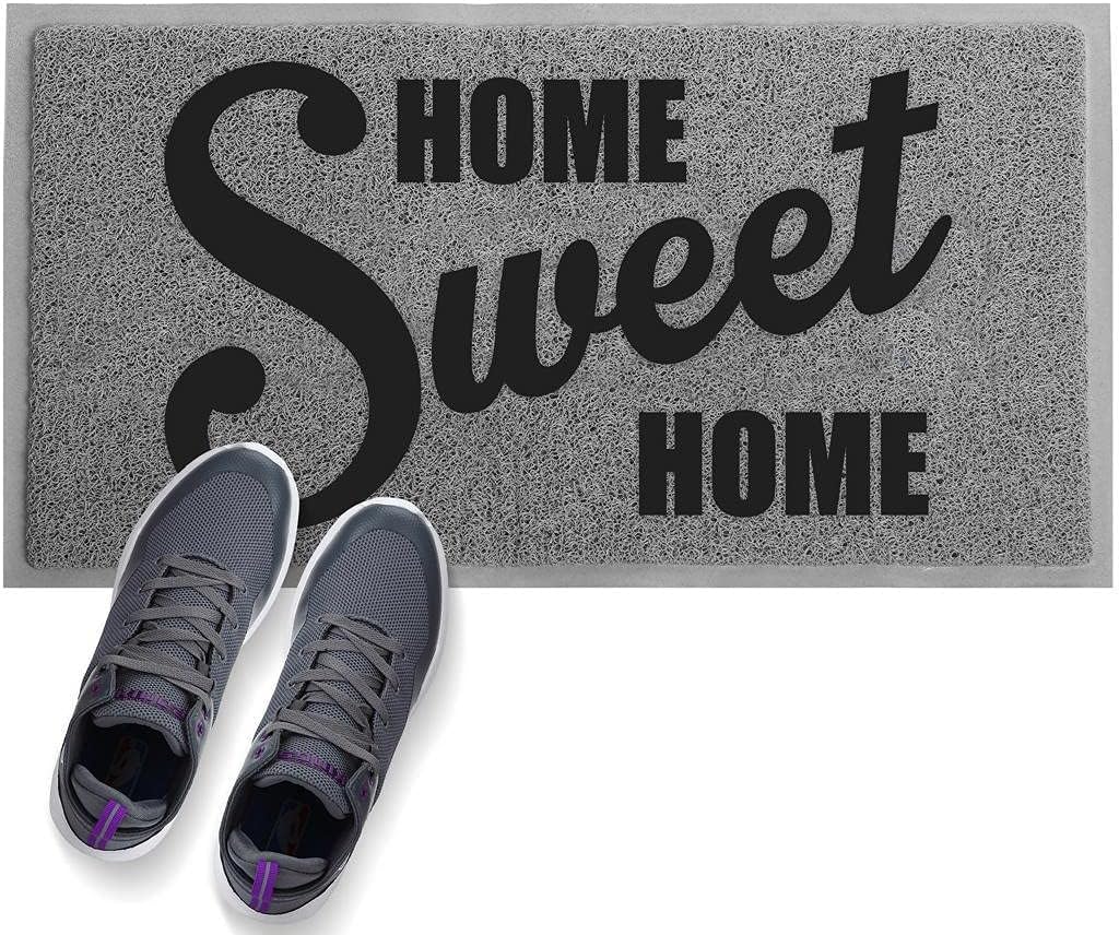 ANKO PVC Super Absorbent Welcome Mat Outdoor Door MAT(30x18 inches) – Non-Slip Net Backing, Heavy Duty, Waterproof, Easy Clean, Low Profile Mat for Entry, Dust Trapper, Eco-Friendly