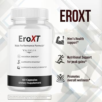 (3 Pack) EroXT Capsules, Official Ero XT with All Natural Ingredients, Advanced Overall Health and Wellness Vitamin Supplement Formula for Maximum Strength Multivitamin Support (180 Capsules)