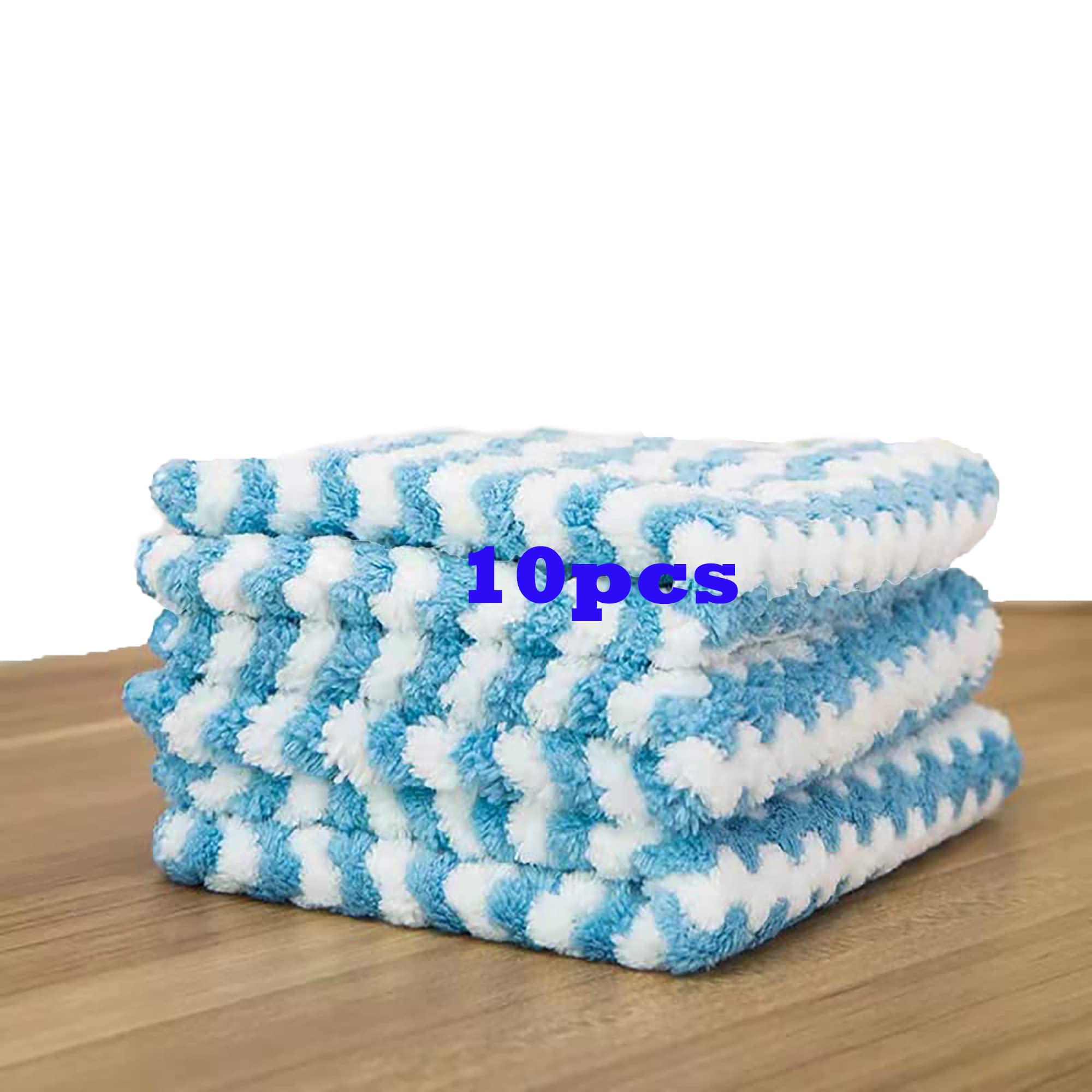 Microfiber Cleaning Cloth, 10 Pack Microfibre Cleaning Rag, Super Absorbent Reusable Cleaning Towels, Multipurpose Coral Fleece Scouring Cloth for Living Room Car Window Bathroom Kitchen 28Γ28cm
