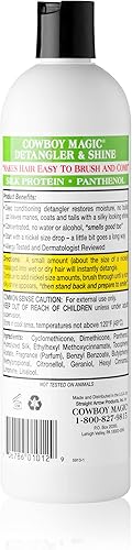 Miniatura 2 de Cowboy Magic: Detangler and Shine (16 oz), proteína de seda y pantenol hacen que el cabello sea fácil de cepillar y peinar