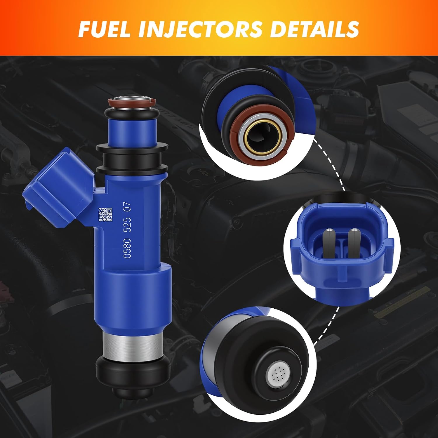 Fuel Injector Fit for Subaru Forester 06-13 Impreza 07-14 2.5L 16611AA720