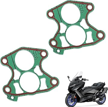2 Pack Thermostat Cover Gasket 18-0844 688-12414-00-00 688-12414-A1-00 Compatible with Yamaha Outboard 75HP 90HP 115HP 150HP 175HP 200HP 225HP Engines