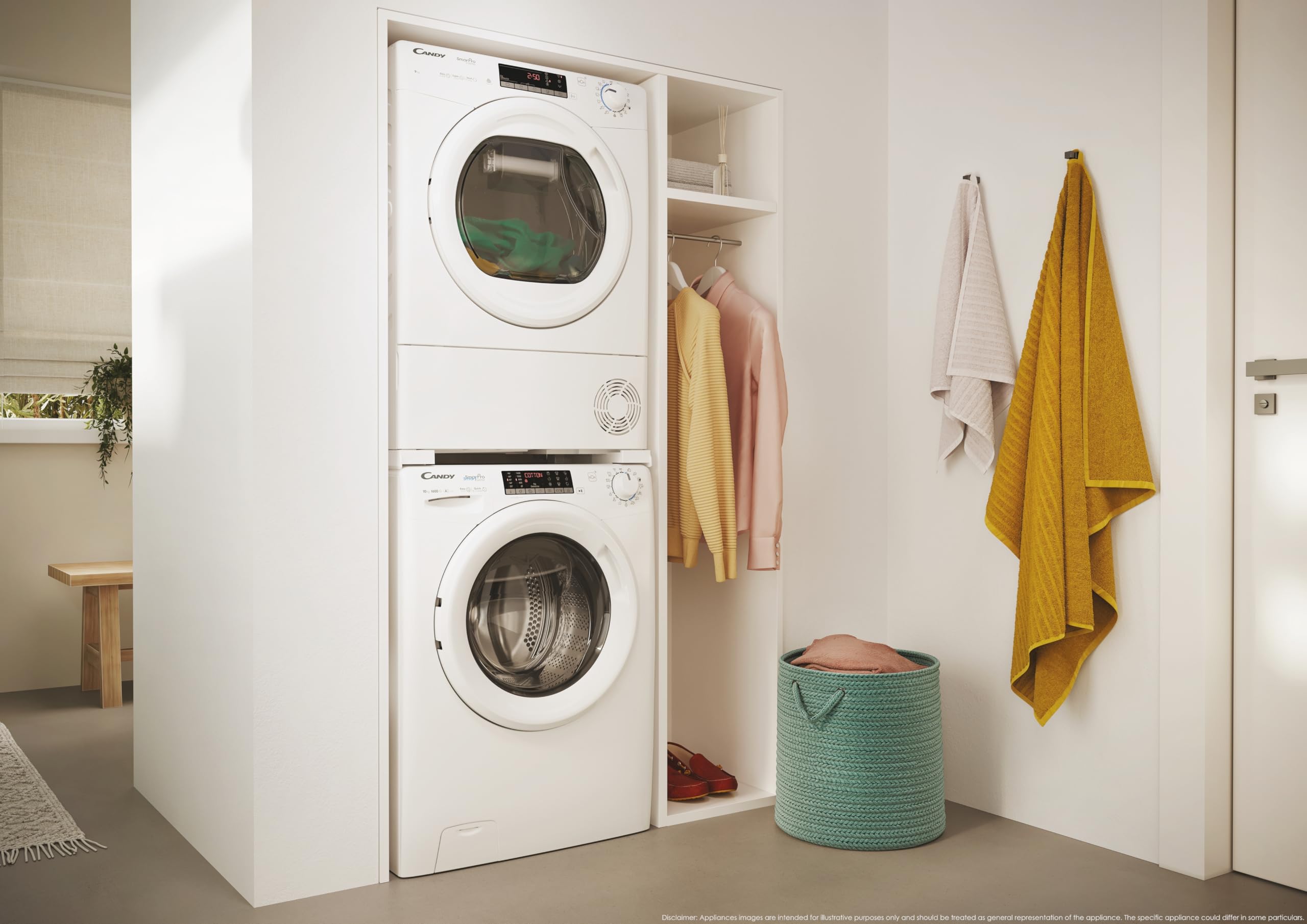 Candy CROE C9TE-80 Condenser Tumble Dryer, 9kg load, White — view 5