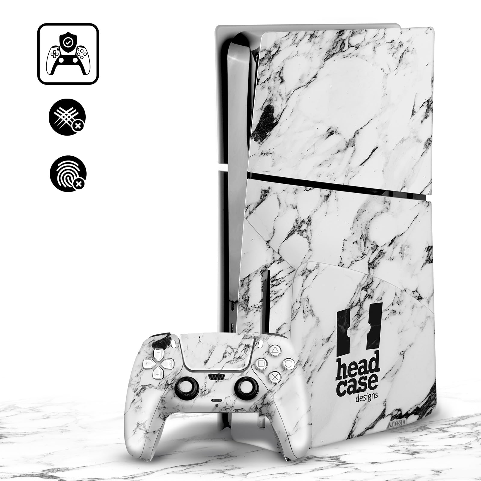Head Case Designs Calcomanía de vinilo con licencia oficial de Batman Arkham Knight Key Art Graphics para juegos, compatible con Sony PlayStation 5 PS5 Slim Disc Edition Console y controlador
