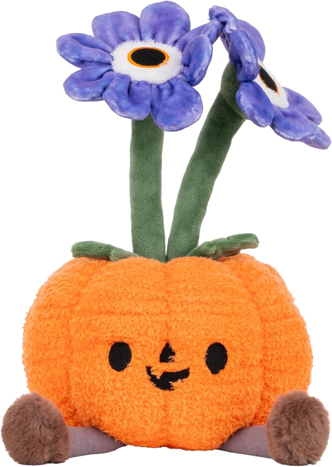 Russ Greenhouse 12-Inch Pumpkin Flower Plush - Ultrasoft Official Jazwares Plush - Ages 3+