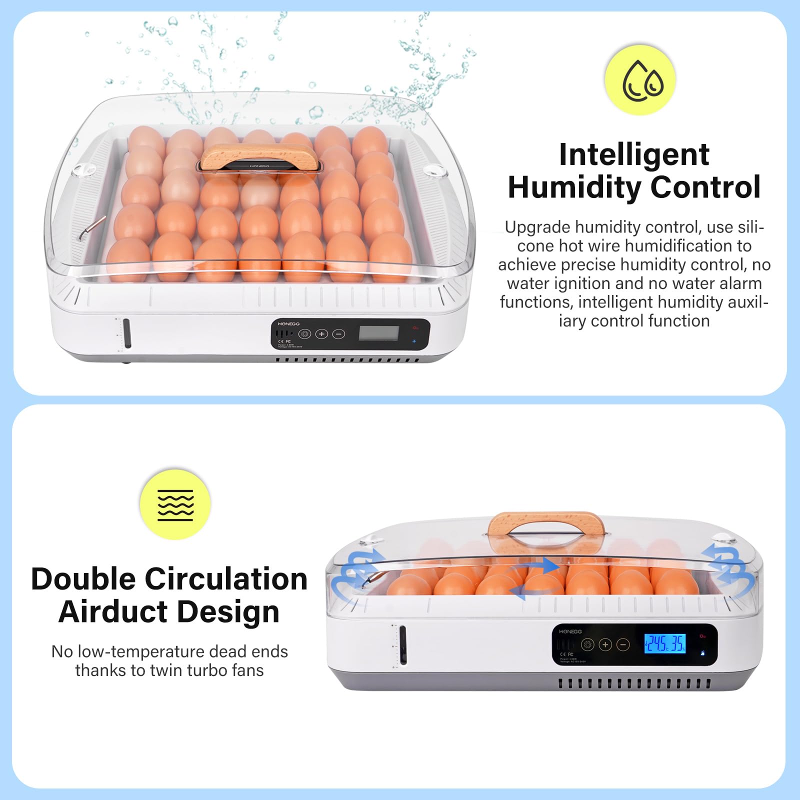 Mini Ei-Incubator - Volautomatisch, voor 12 of 30 eieren