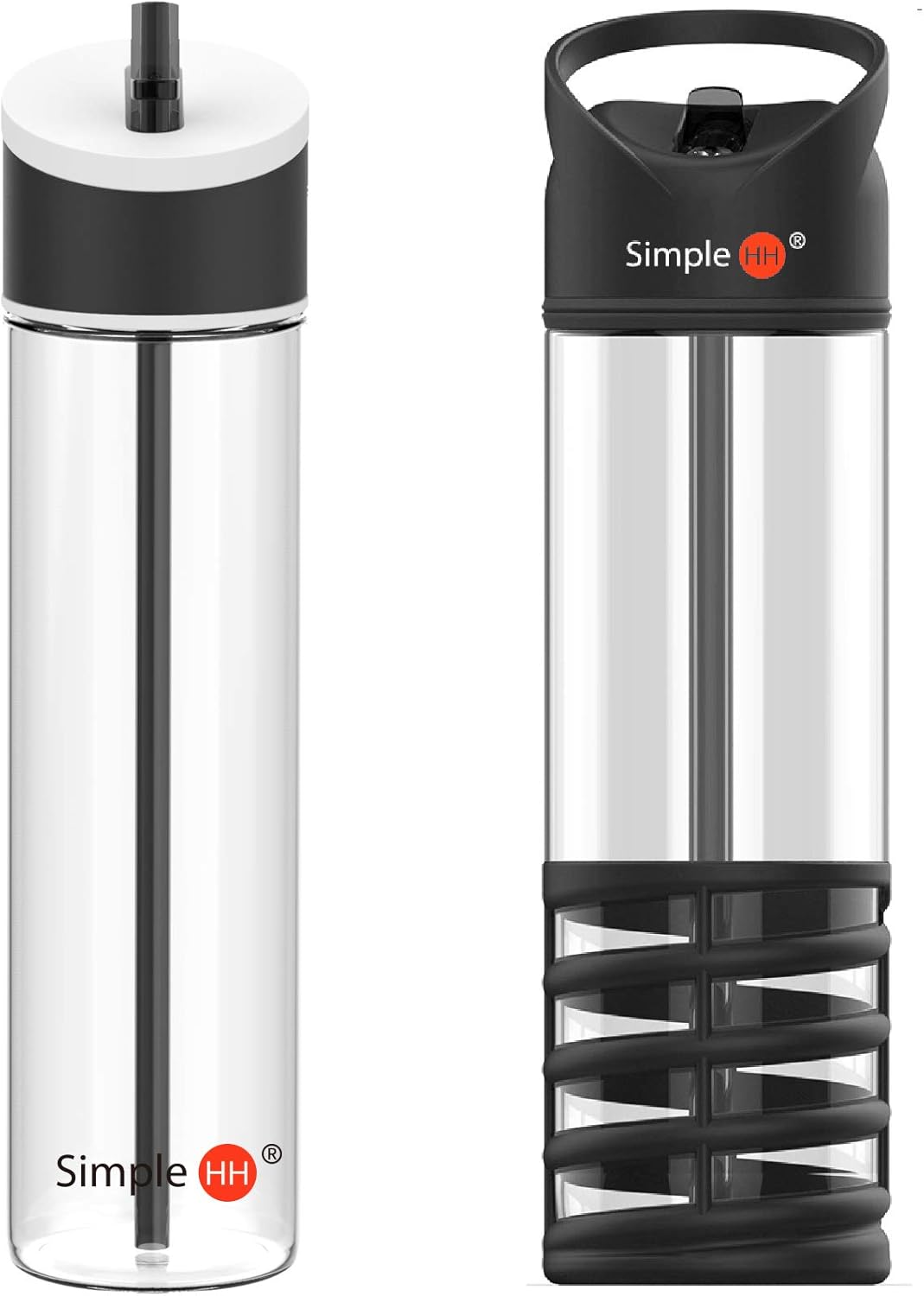 Simple HH 21oz Sports Beverage Water Bottle with Flip Cap