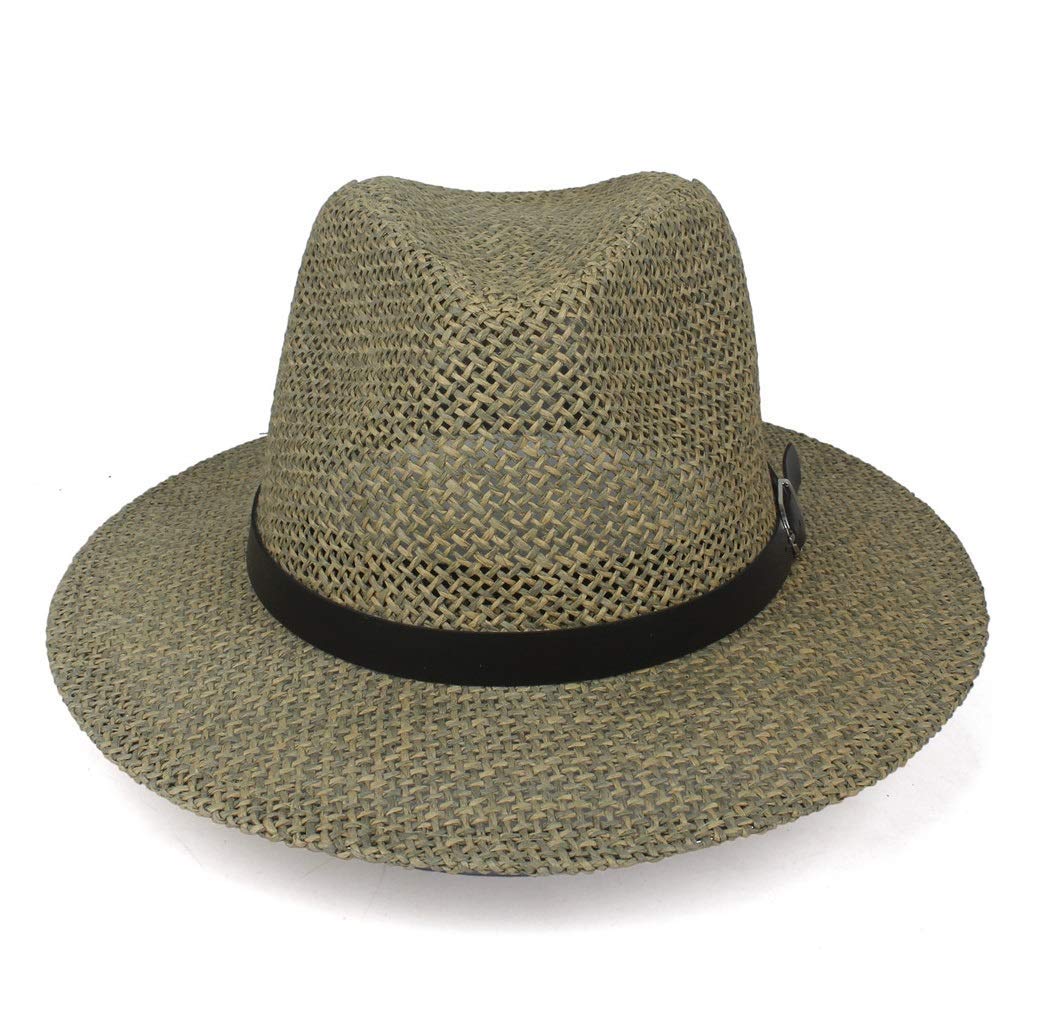 Sombrero de Verano para Mujer, Sombrero de Paja para Hombre, Sombrero de ala Ancha, Sombrero para Adultos, Sombreros de Playa Fedora, Sombrero de Pesca de Panamá, Sombrero Informal