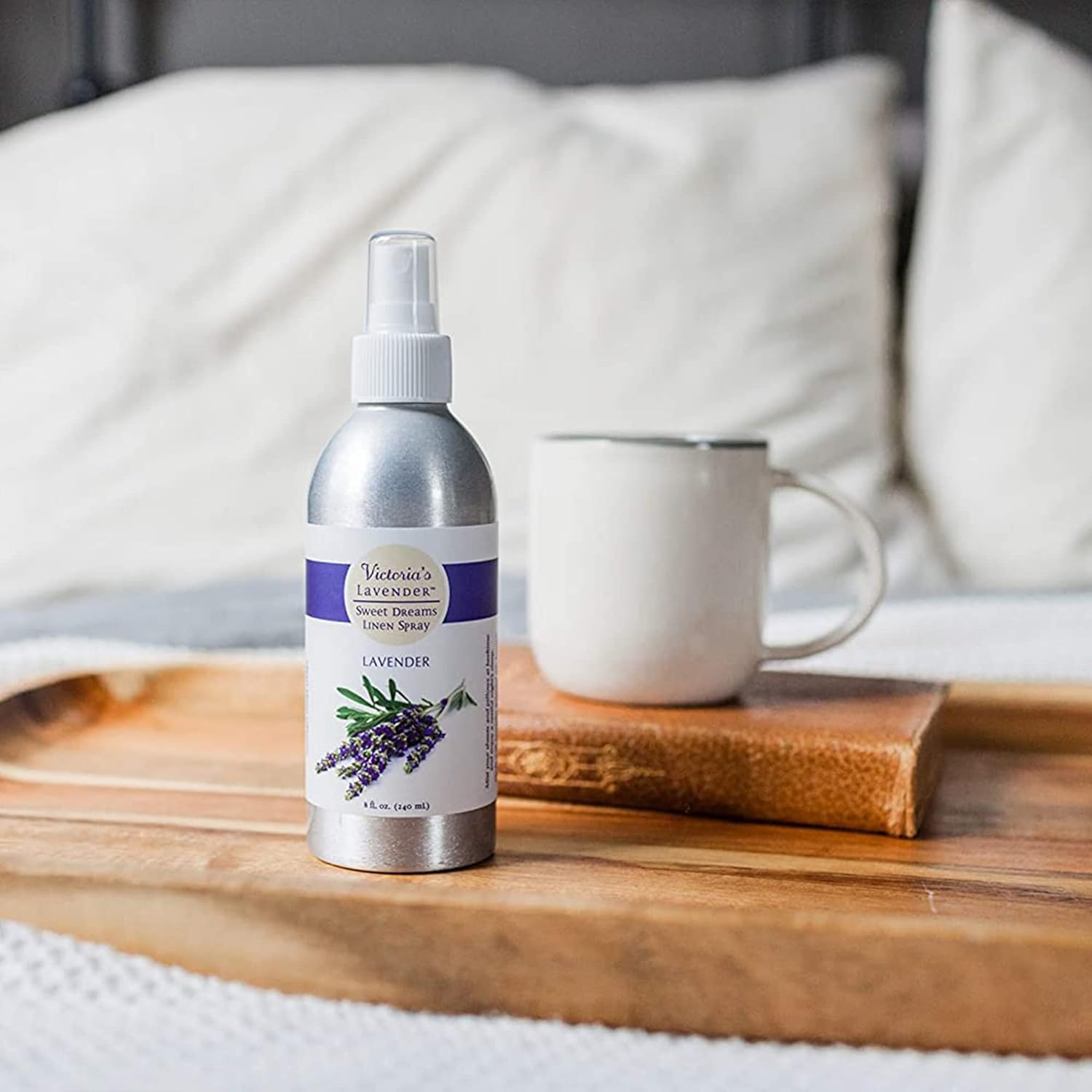 Victoria's Lavender Linen Spray - Aromatherapy Pillow Mist & Linen Spray for Bedding, Soothing Lavender Essential Oil Pure Blend for Bed & Pillows, Relaxing, Handmade in Oregon, Made in USA (8 oz) - Image 5