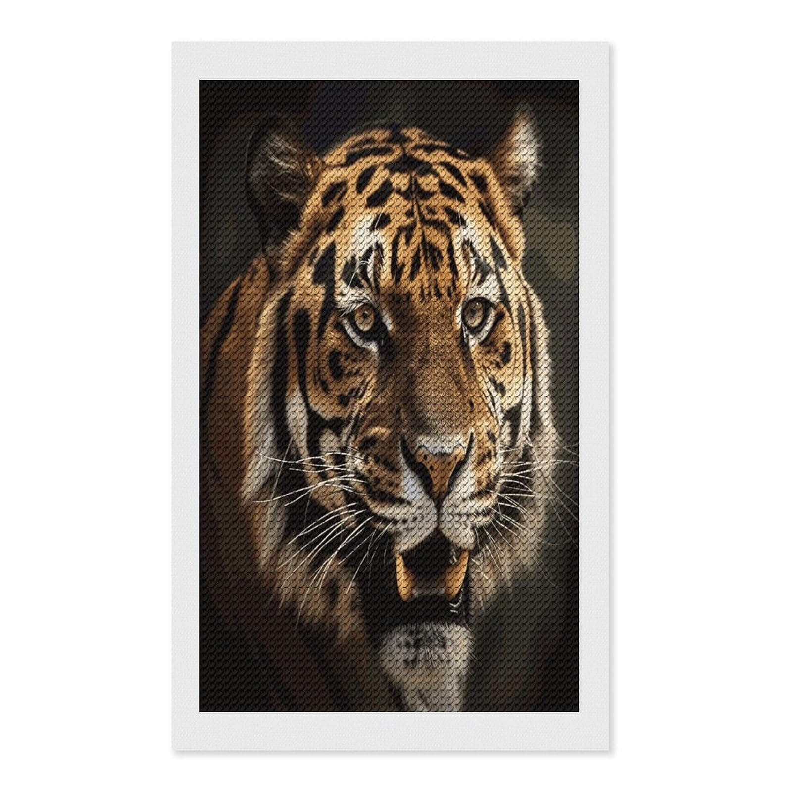 FekiLoot Tiger Diamond Art Kits for Adults Diamond Painting Kits for Beginners DIY Diamond Art Kits Round Full Drill Diamond Dot Gem Painting for Home Wall Decor Gift 12"x20"