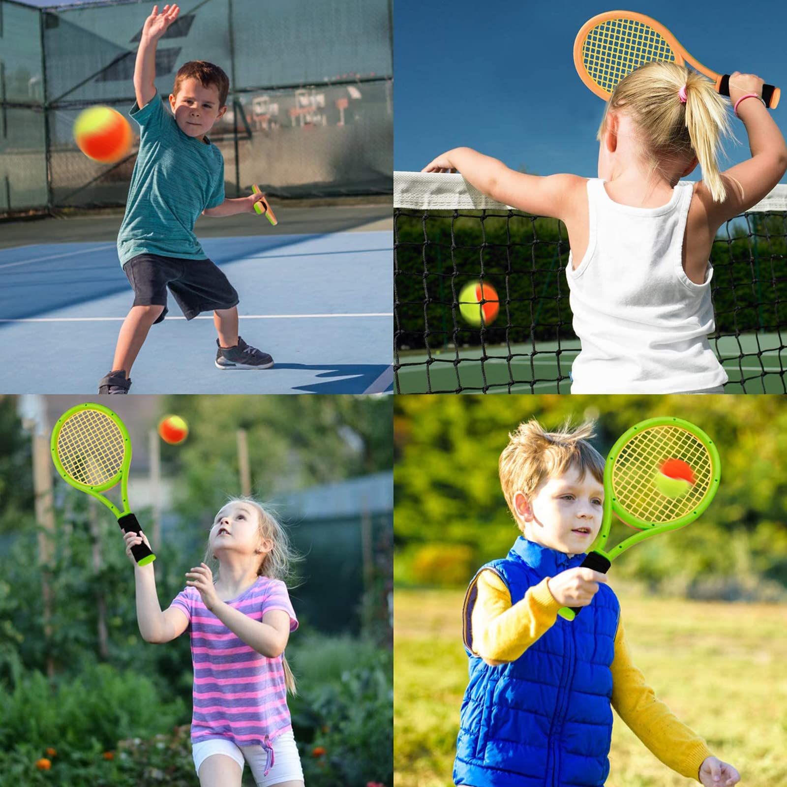 XJBTBA Palline da Tennis, morbide, Elastiche, a Bassa Compressione, Senza Pressione, Strumento per Allenamento in Massa, Colore Arancione, per la Pratica Giovanile all'aperto