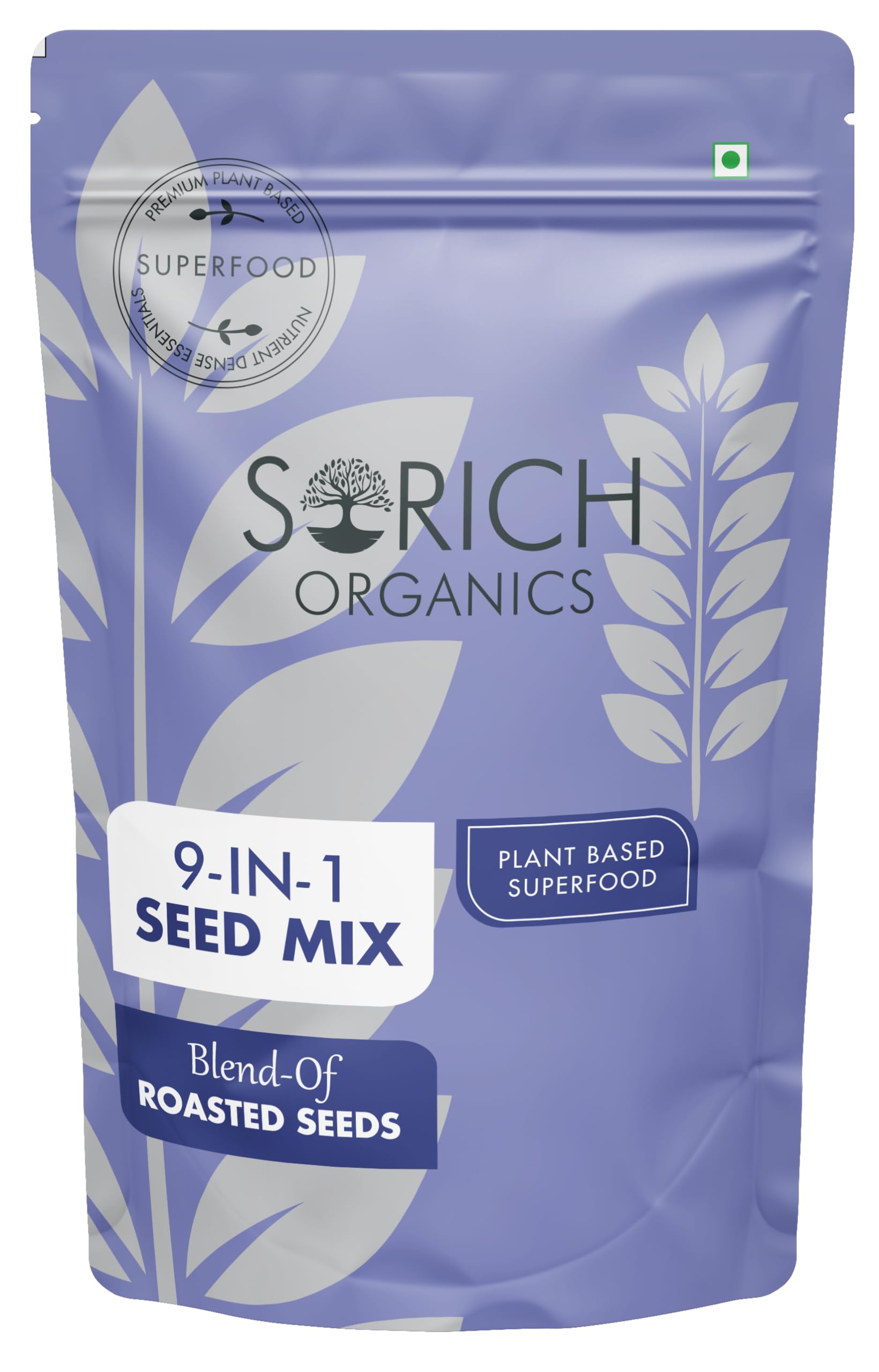 Sorich Organics 9-in-1 Roasted Seed Mix 200g | High Protein & Fiber | Healthy Superfood Snack | Immunity Booster | Aids Digestion | Weight Management | Plant-Based Nutrition