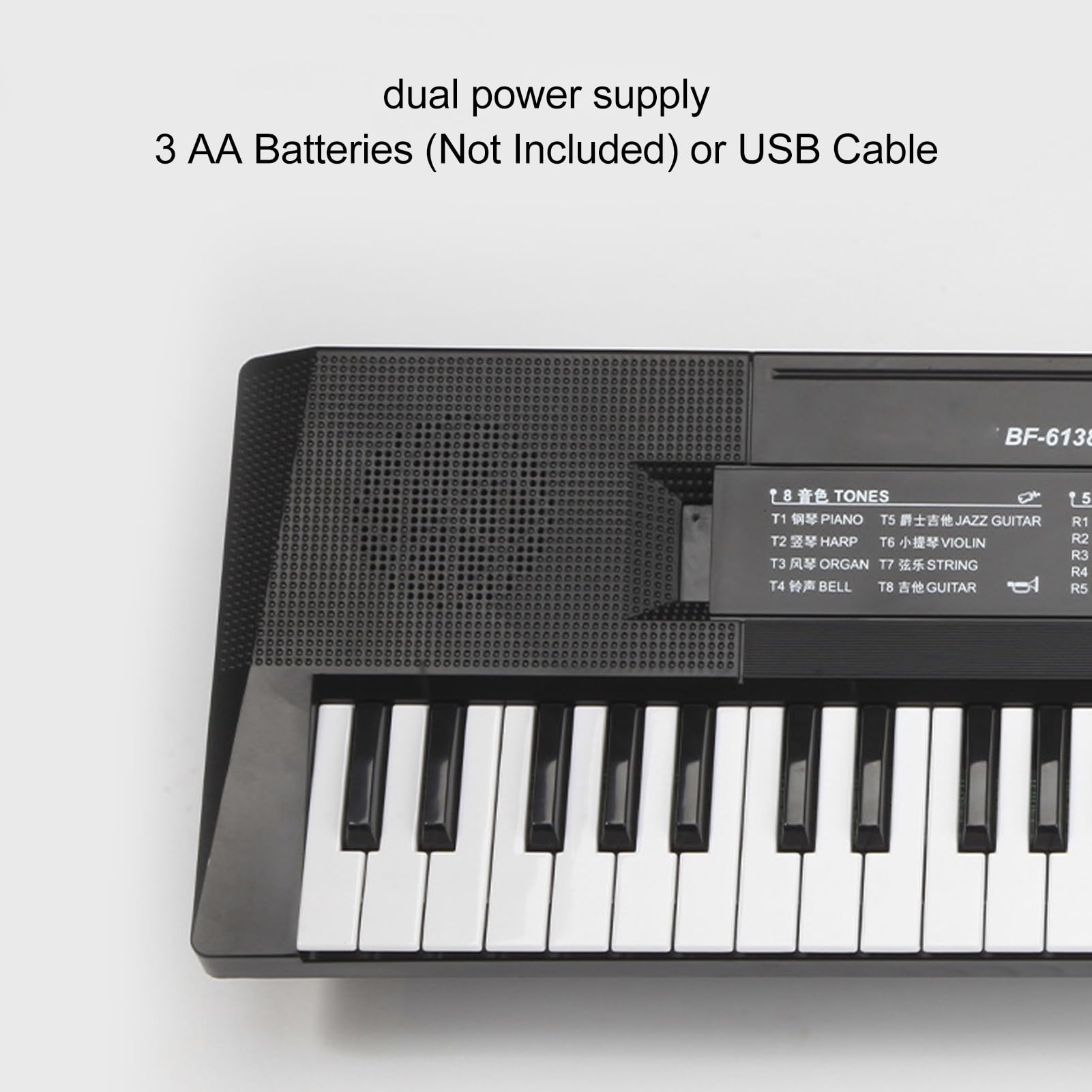 Mini Klawiatura Fortepianowa 61 Klawiszy Przenośna Klawiatura Elektroniczna Fortepian Wczesna Nauka Instrument Muzyczny z Mikrofonem