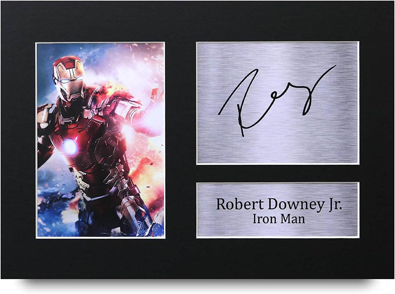 HWC Trading Robert Downey Jr Signed A4 Printed Autograph Iron Man The Avengers Print Photo Picture Display - Great Gift Idea