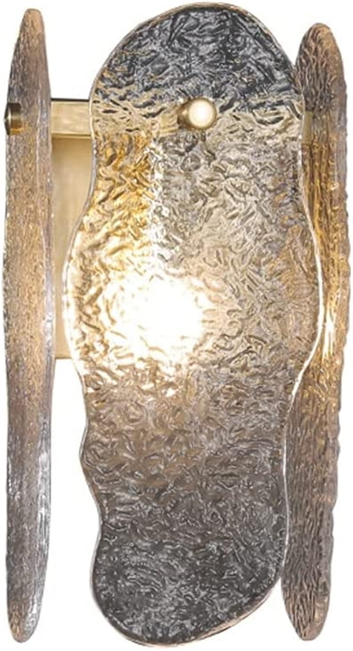 Elegante lámpara de pared interior MESKEL con sofisticado cristal efecto agua 8