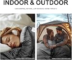 Sacs de couchage pour adultes, temps froid 4 Saison Hiver Camping Sac de couchage, Sac à dos imperméable pour hommes Femmes, Randonnée à la tente extrêmement froide, avec sac de compression, 86.6x31.5, 5.3lb