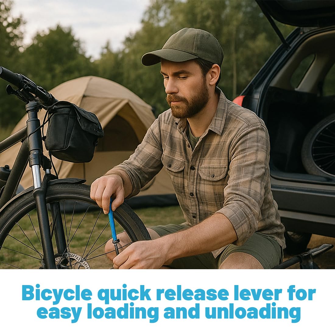 2 Pezzi Sganci Rapidi in Lega per Bici, Spiedini Bici in Lega di Alluminio,Bicicletta Mozzo Ruota Spiedini Set, per Bicicletta Mozzo Ruota Anteriore 115mm e Posteriore 150mm