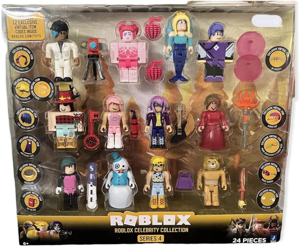 Roblox Celebrity Collection - Series 4 Figure 12 Pack Robrox Classic Limited Virtual Item 12