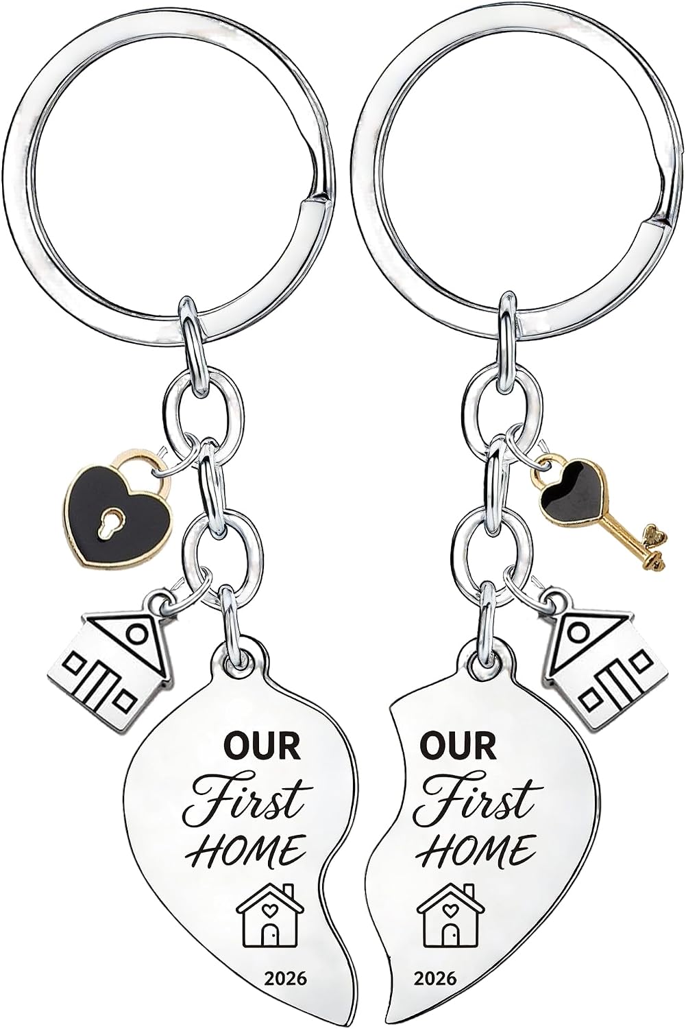 MADHAHEFU New Home Gifts for Women Men House Warming Gifts for Husband Wife New Apartment Closing Gift Ideas For Home Buyers 2026 First Home Keychain Gift