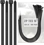 ALBO Cravates Zip Noir 12 1 cm 1000 Pack câble en plastique long est épais 0.19 C'est un poids lourd. 50 Voir lb UV Cravates en Nylon résistants pour intérieur et extérieur