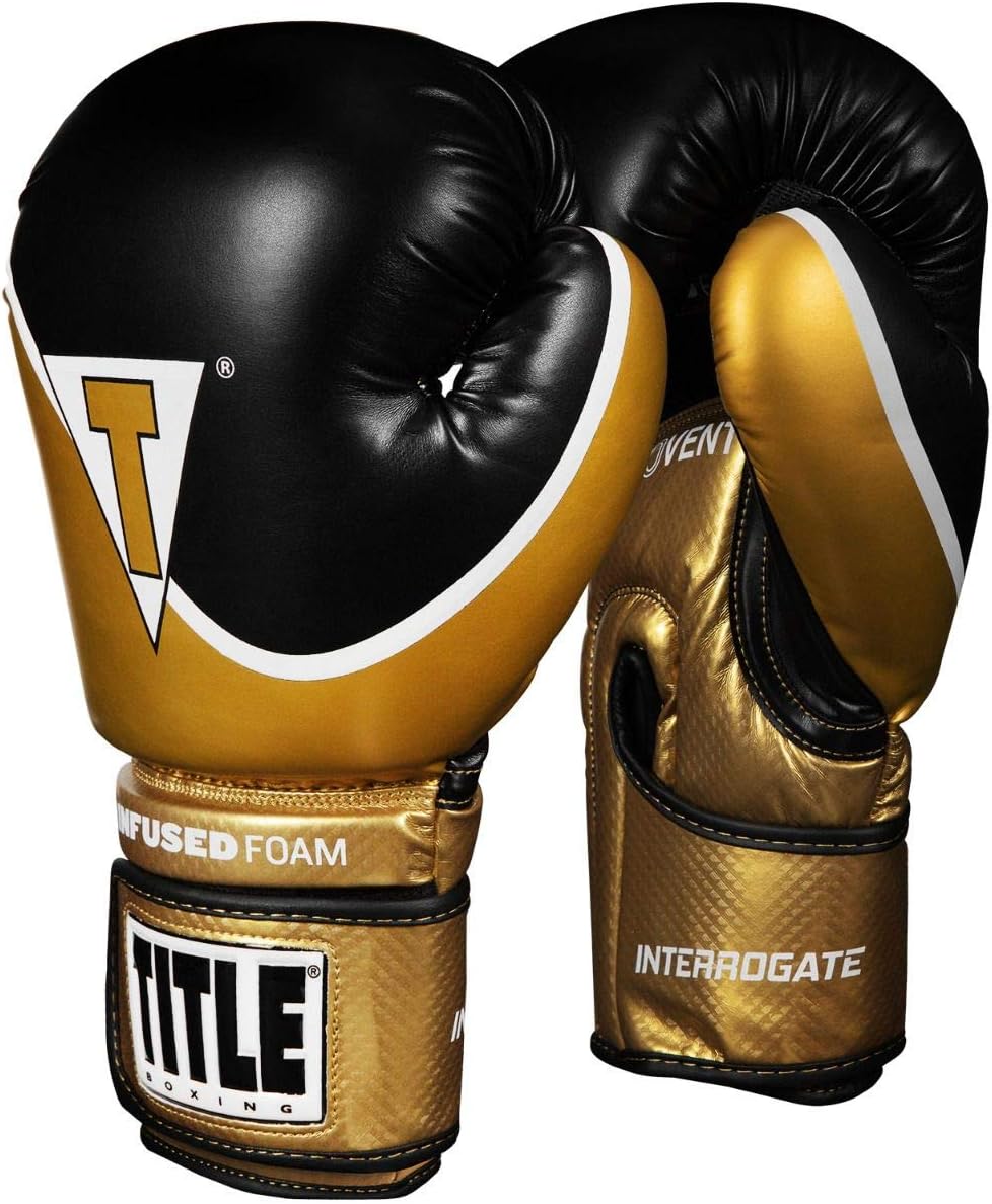 TITLE Boxing Infused Foam Interrogate Training Gloves 2.0 - Boxing Gloves, Boxing Training Gloves, MMA Gloves, Oz Training Gloves, Kickboxing Gloves, Punching Bag Gloves, Sparring Gloves