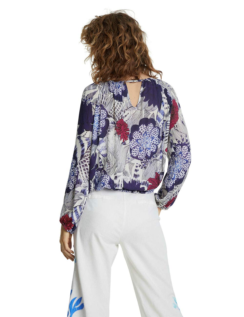 Desigual Blus_Verona bluzka damska, Niebieski (granatowy 5000), 36