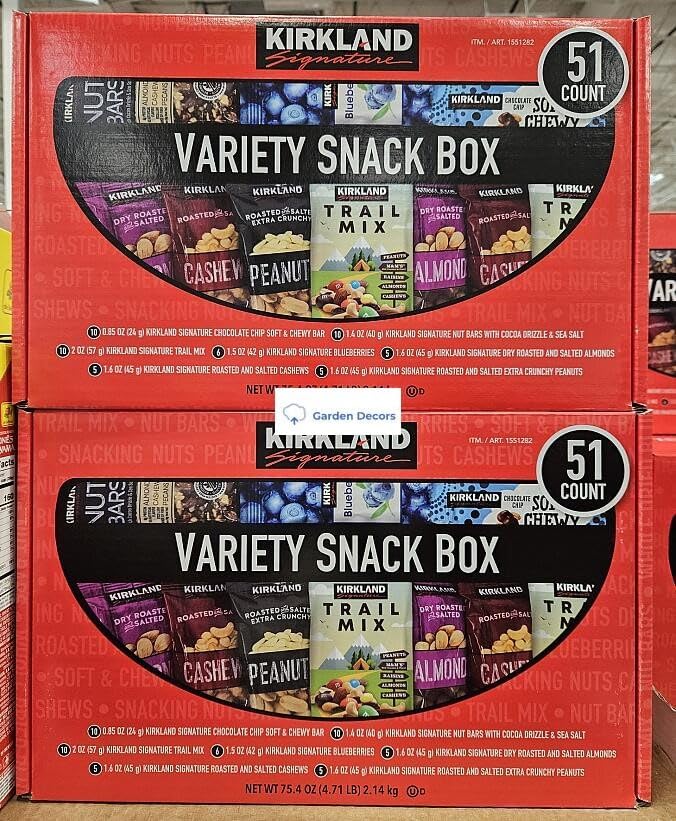 Kirkland Signature Variety Snack Box 51 Count 75.4oz 2