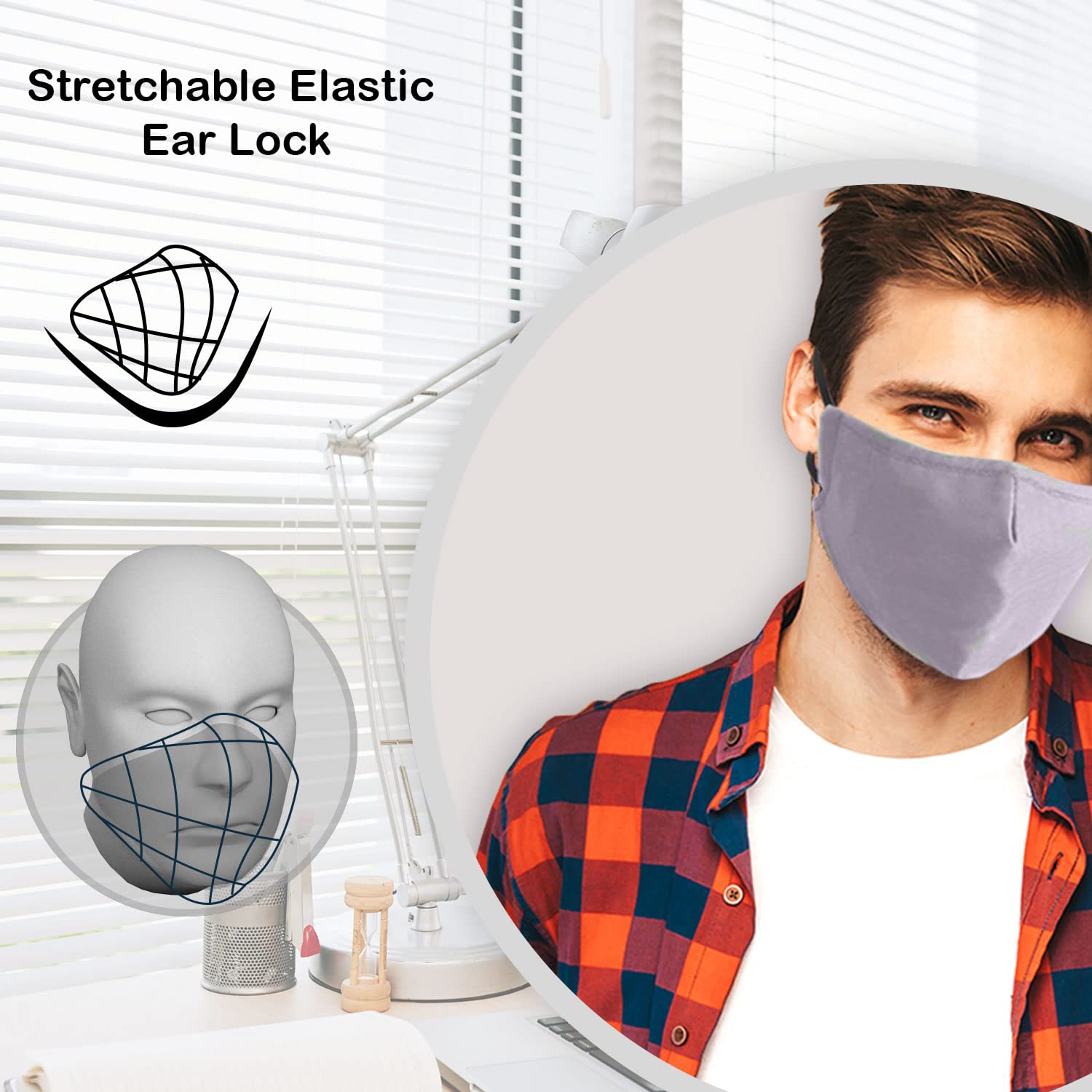 Trimming Shop, copertura per il viso, riutilizzabile e lavabile