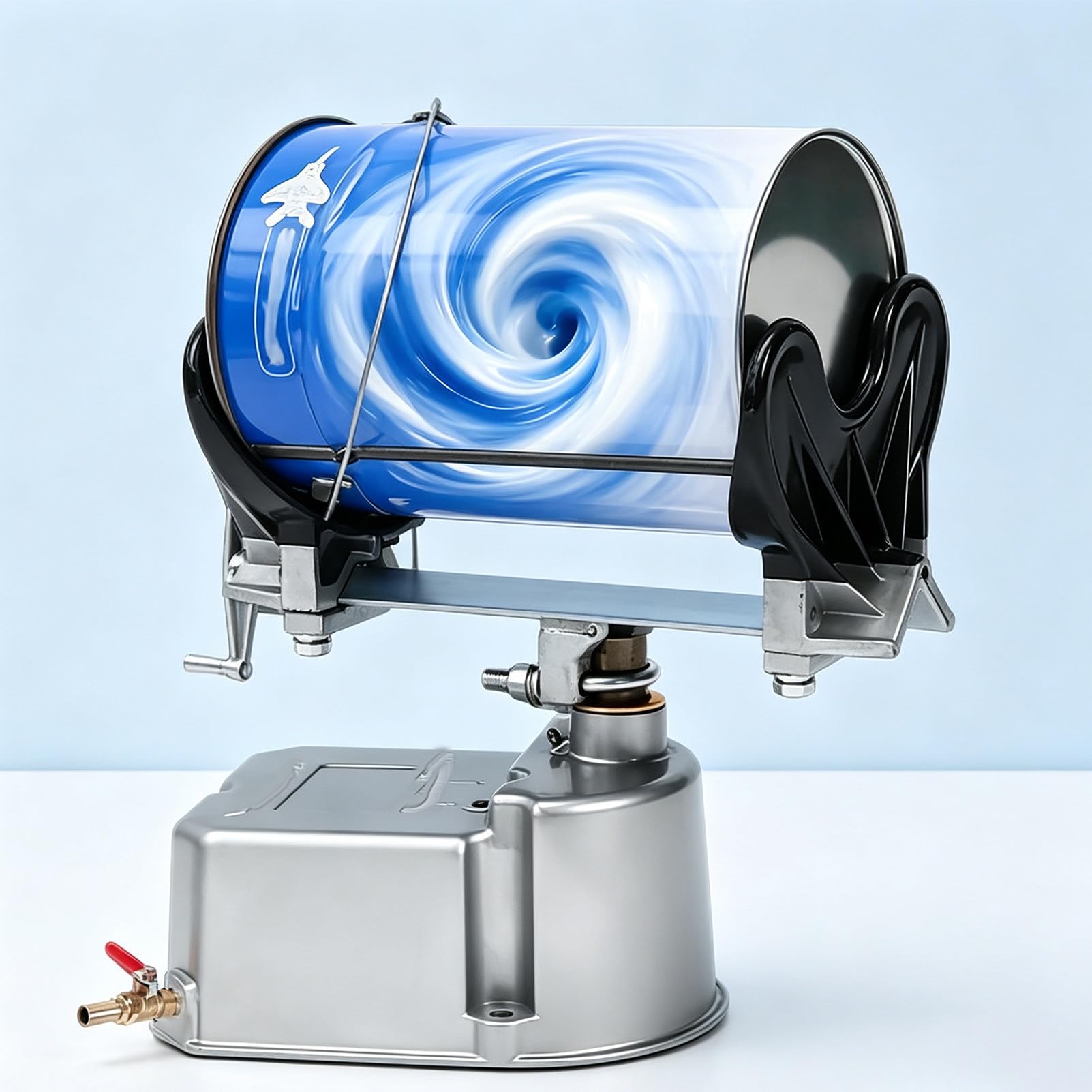 Pneumatischer Farbmischer 700 U/Min FüR 1–5 L / 1–5 Kg, Druckluftbetrieben, FüR Farben Und Tinten, Robuste AusfüHrung