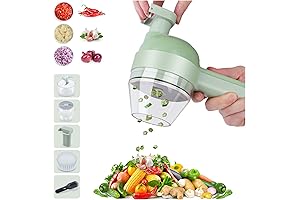 Electric Vegetable Cutter Professional 4-In-1 Set