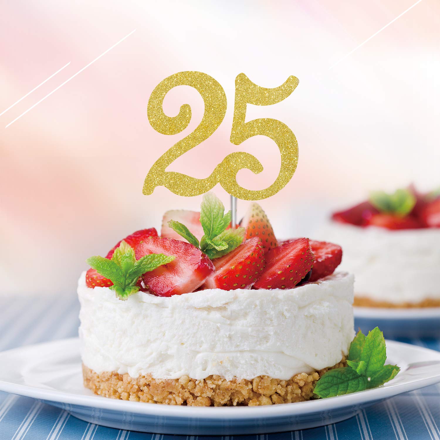 25 Adornos Acrílicos Para Tartas De Cumpleaños Con Números Del 0 Al 9