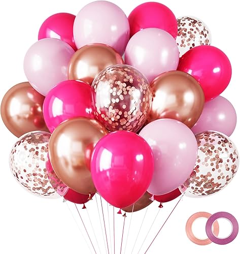 RUBFAC Kit de guirnalda de arco de globos patrióticos del 4 de julio, 65 globos rojos, blancos y azules, globos de confeti de 12 pulgadas para