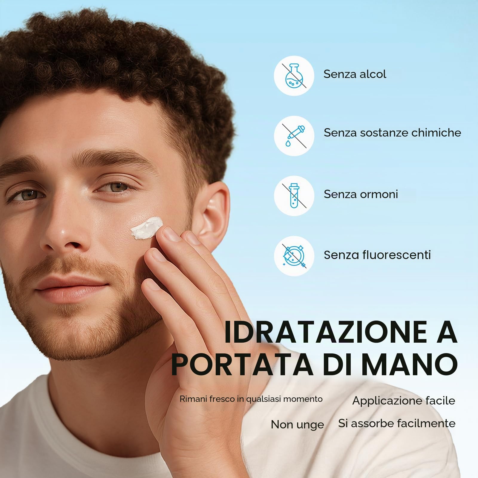 LAIKOU Cura Viso Uomo Kit, 5 pezzi Set per la Cura della Pelle del Viso da Uomo con Detergente Tonico Crema Giorno e Notte BB Cream, Per Pelle Stanca e Spenta, Effetto Idratante e Opacizzante