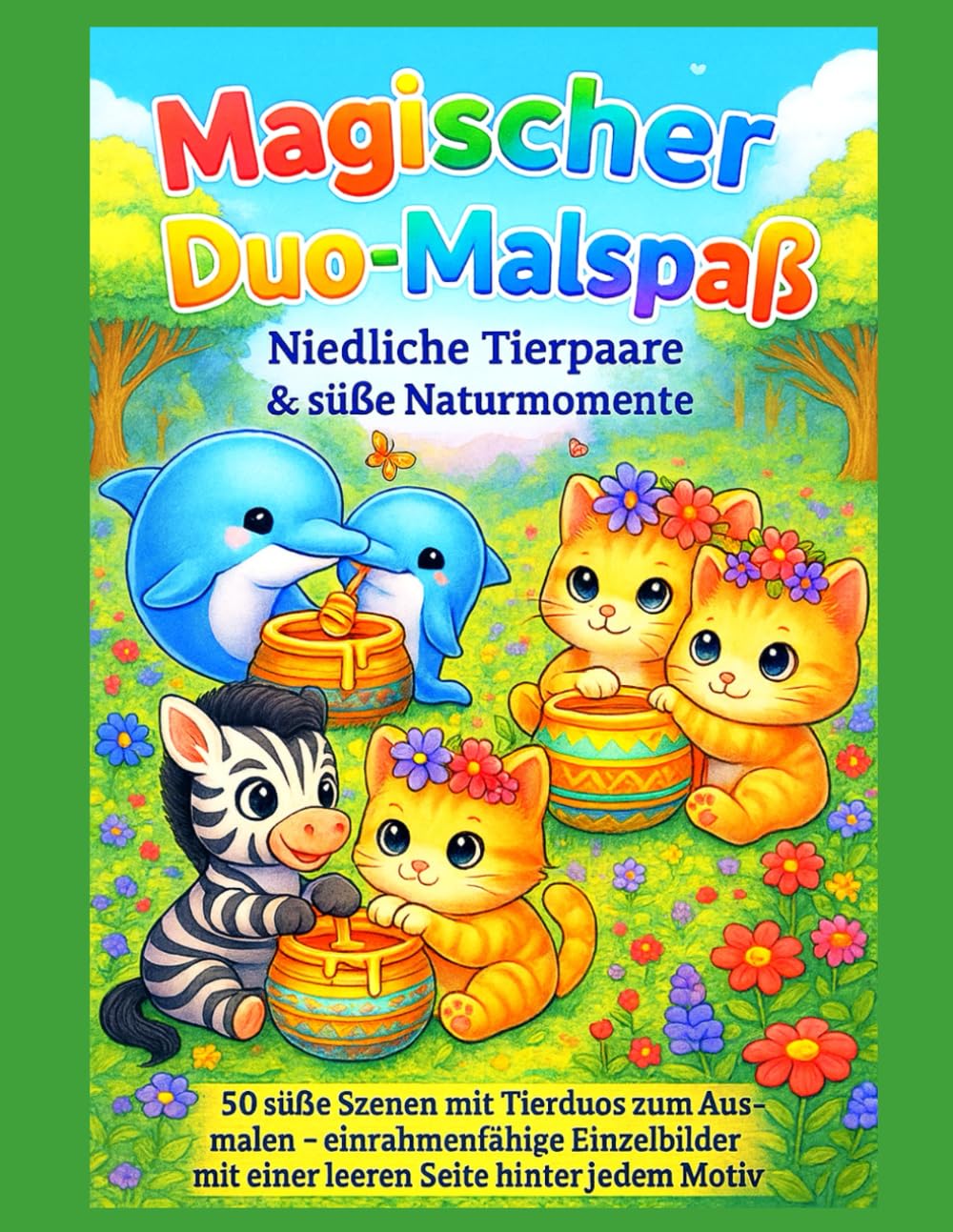 Magischer Duo-Malspaß: Niedliche Tierpaare & süße Naturmomente