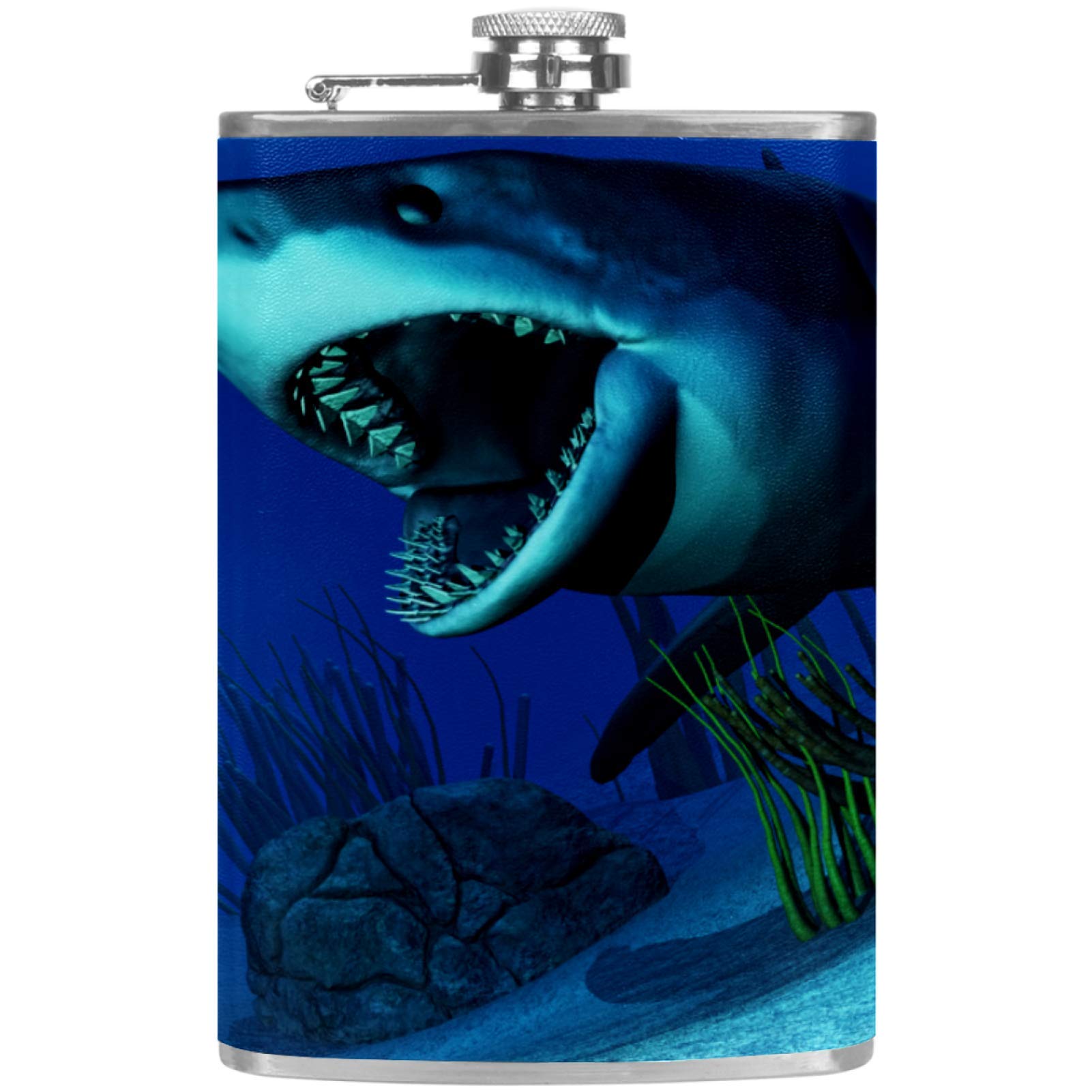 Flasque à whisky de poche en cuir idéale pour camping et pêche