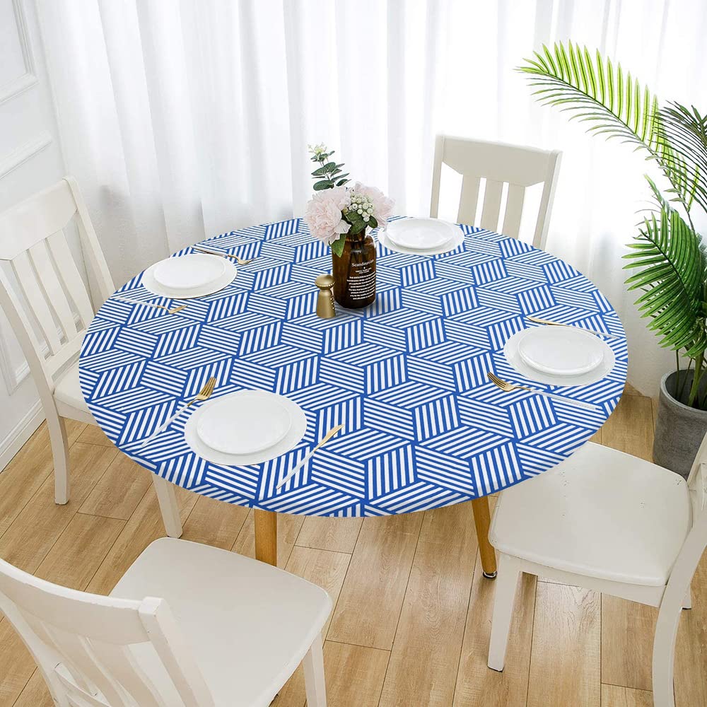 Nappe de table de patio et pique-nique extérieur élastique polyester imperméable 100x180