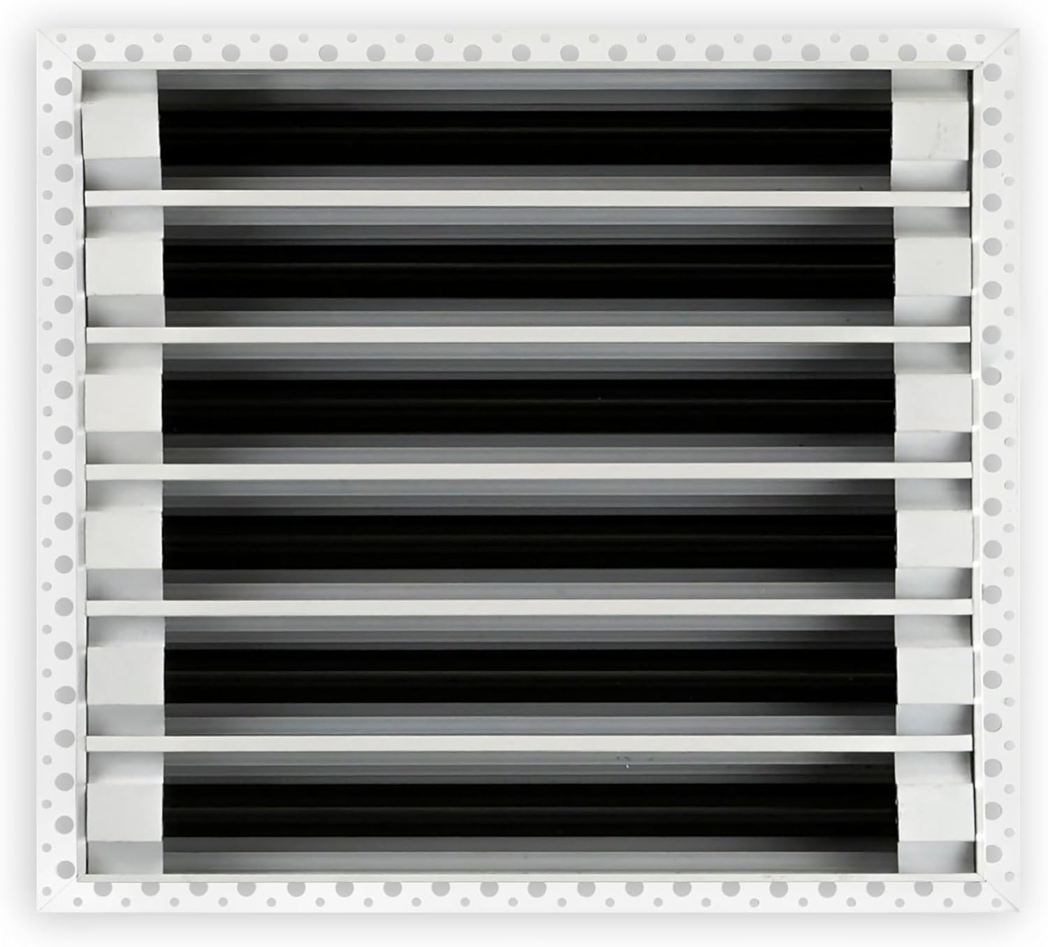 BUILDMART - 12x12 MUD-in Air Vent Cover - Drywall MUD in White Air Vent - MUD Linear Slot Diffuser - Register Grille for Ceiling and Walls - Texas Buildmart