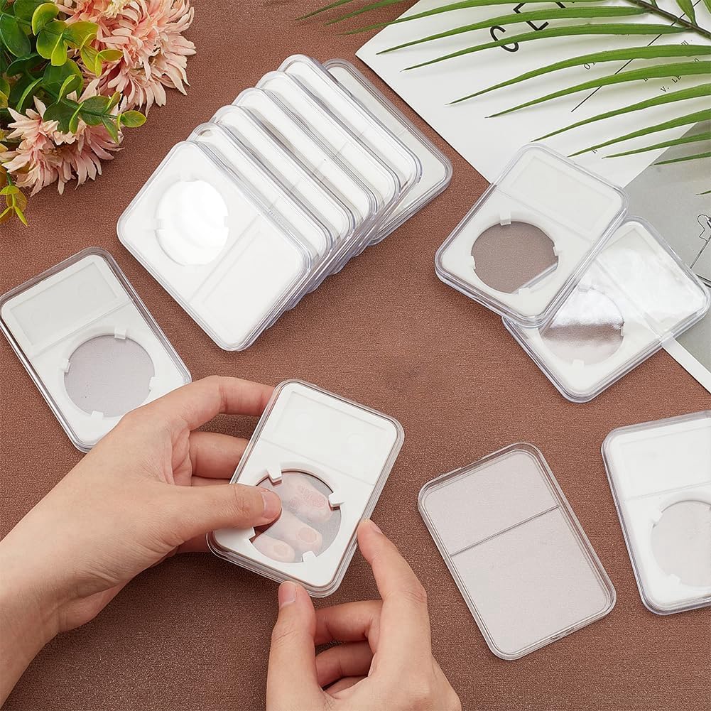 Amazon.co.jp: LyxosVee 14個のコインスラブスナップディスプレイホルダー、37mmホワイトコインケースコレクター用コイン ディスプレイボックスプラスチックドルコインホルダー耐久性簡単取り付け : ホビー