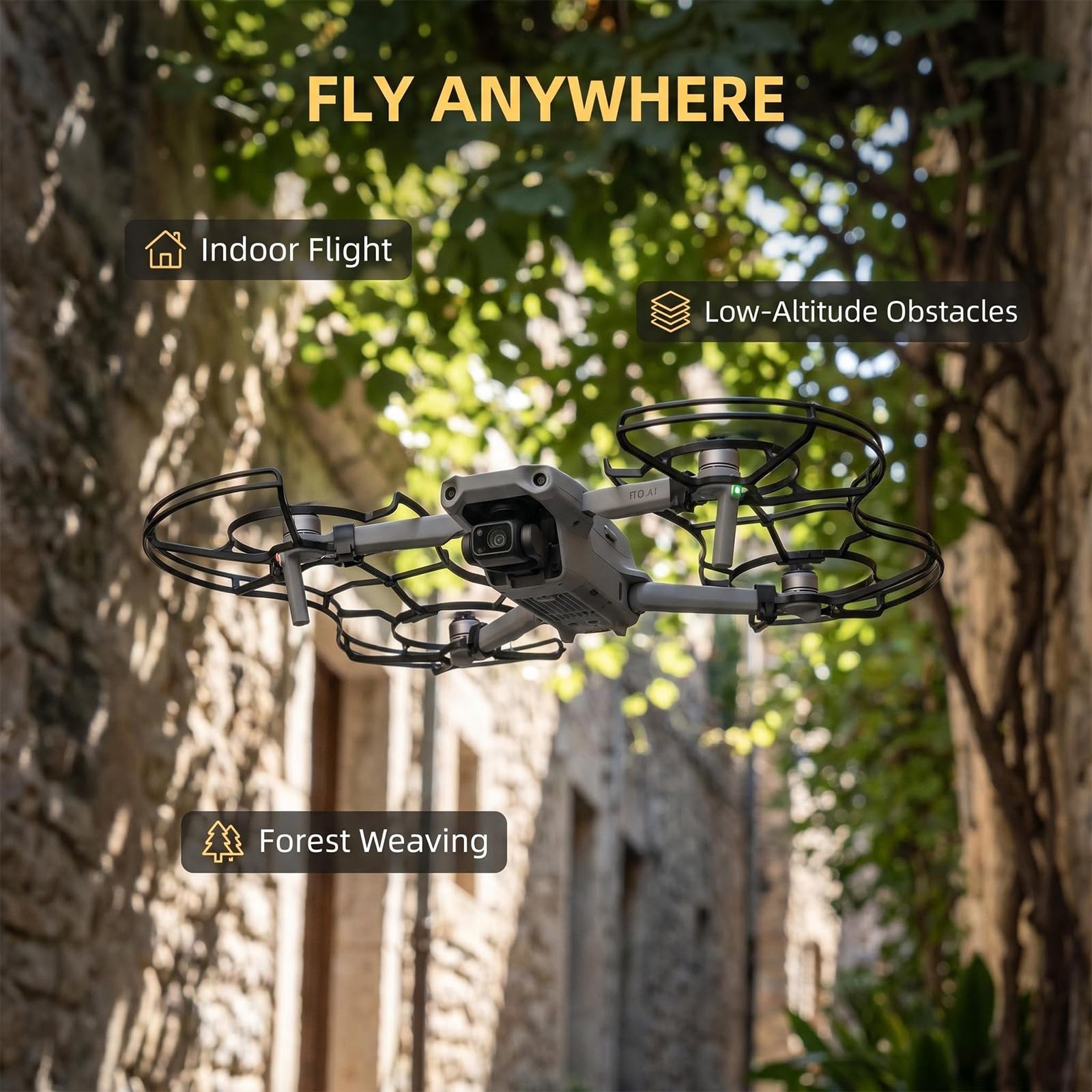 Osłona śmigła do drona DJI Lito X1/Lito 1, ochrona przed kolizjami, osłona ostrza wiosła z szybkim zwalnianiem, kompatybilna z DJI Lito X1/Lito 1, akcesoria