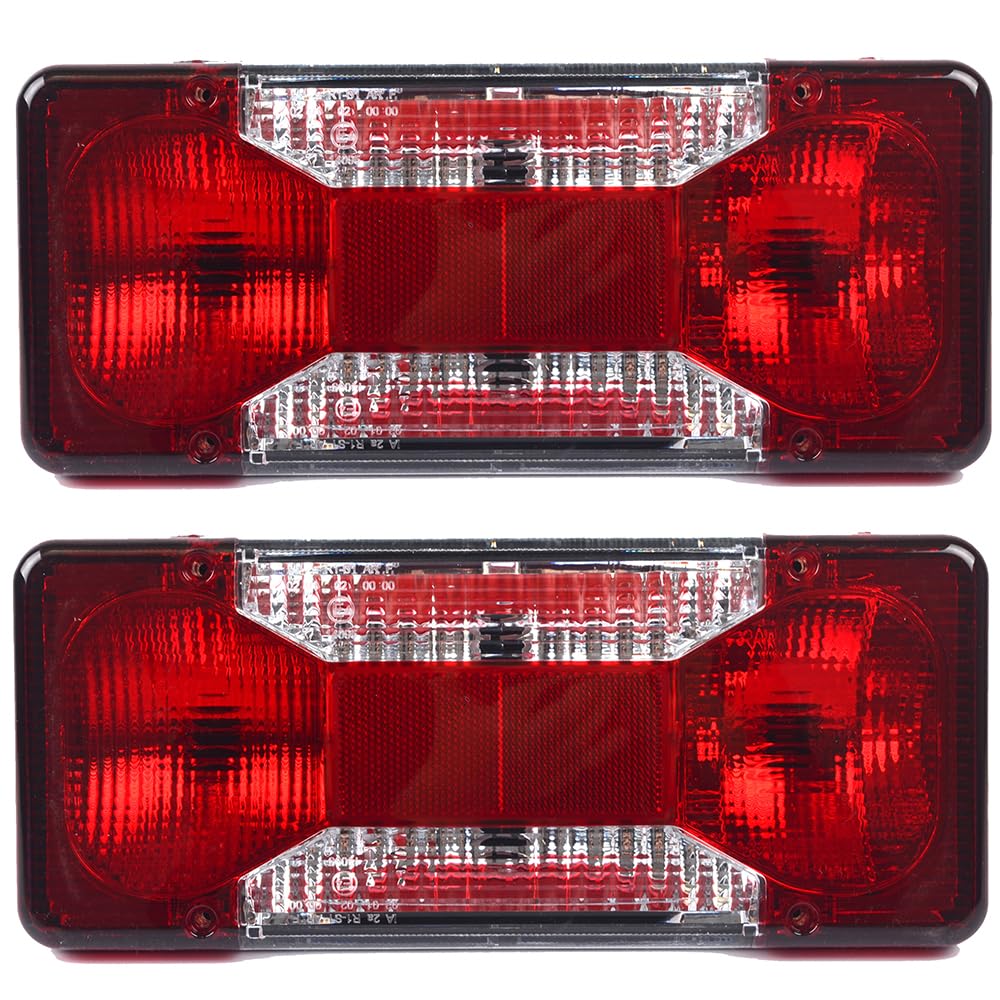 ROBUST Car Chassis Cab Socket Type Rear Tail Light Replacement Pair Left Passenger and Right Driver for Iveco Daily 6950002 6950003 2006-2011