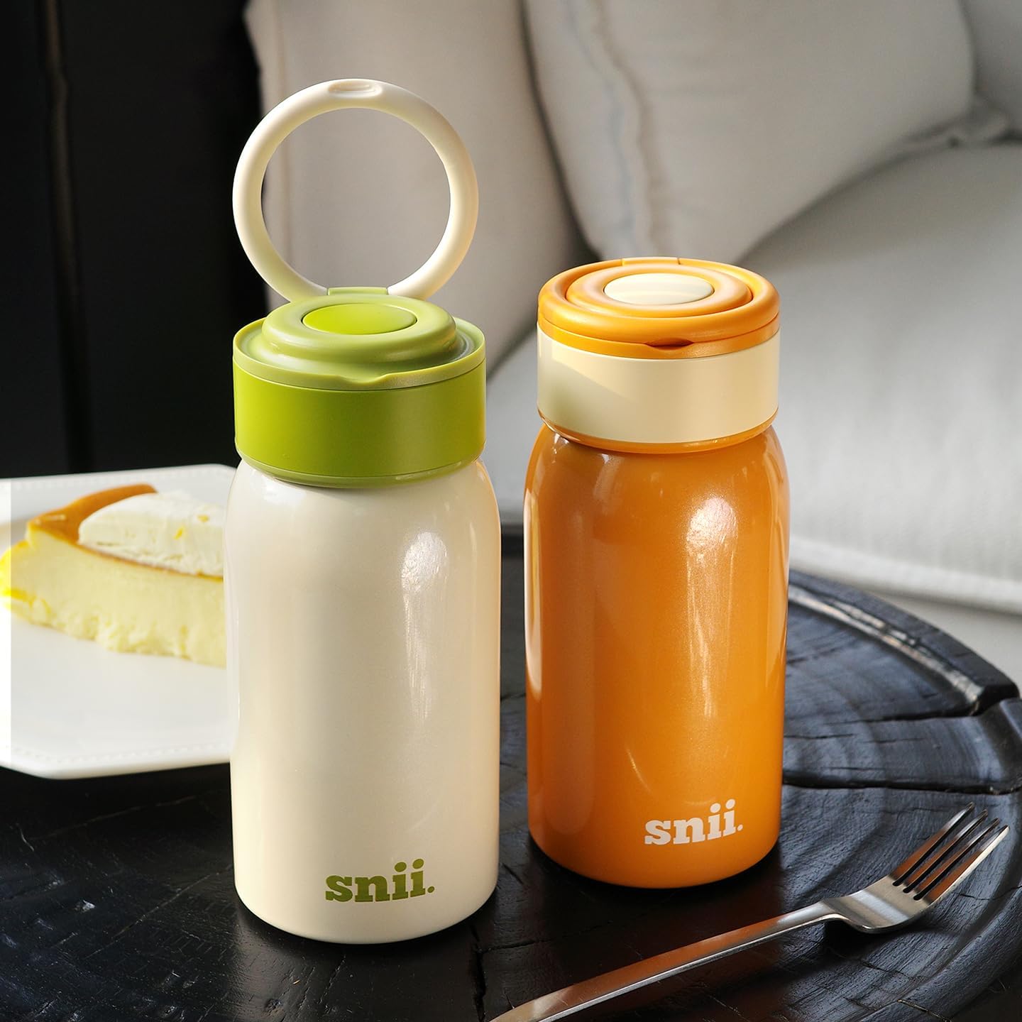 ZZT15 oz Insulated Tumbler- Solid Color, Leak-Proof & BPA-Free, Portable Vacuum Flask for Couples, Students, Men & Women (Brown) - Image 5