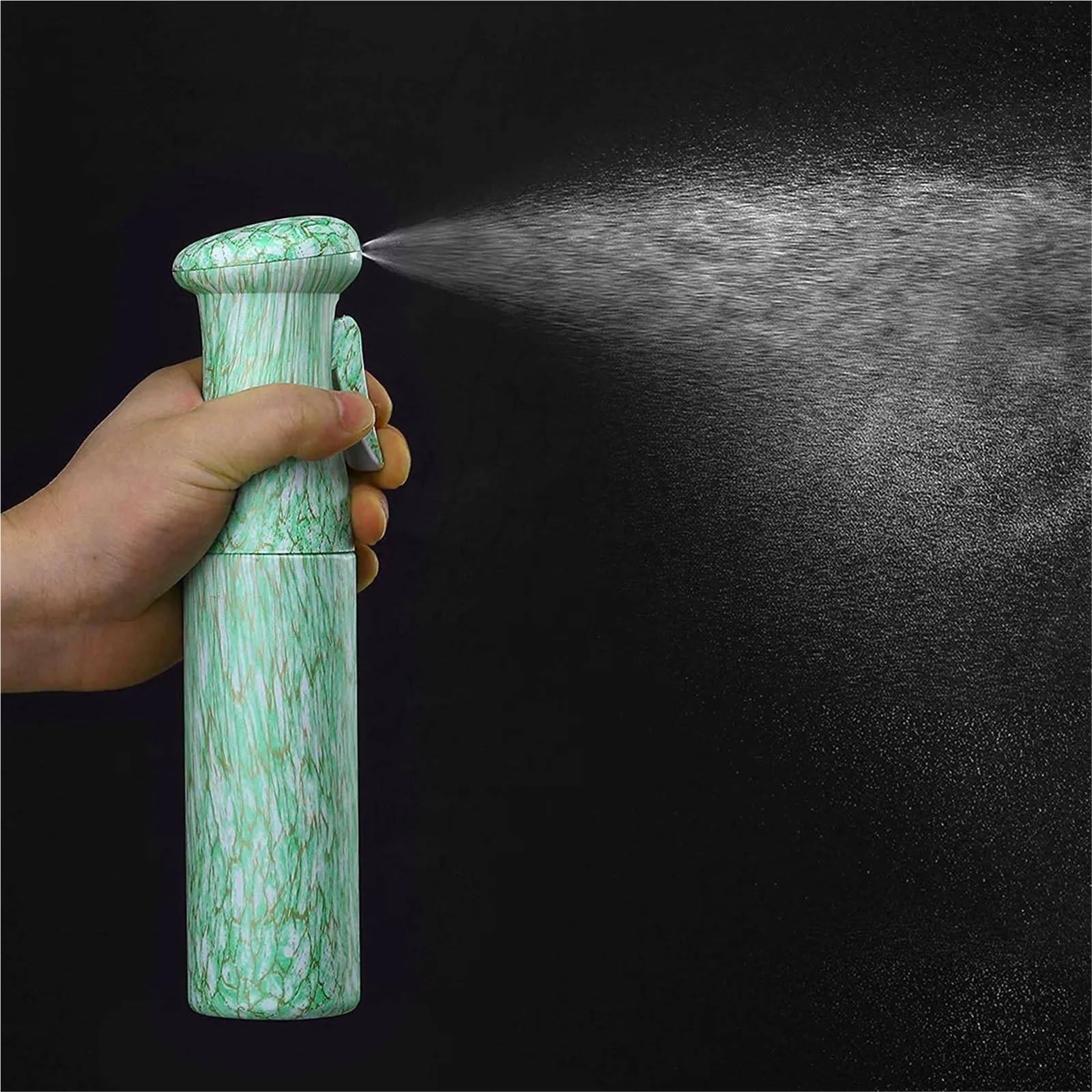 Pulverizador Agua Botella de spray recargable grano madera simulada | 1 limpiador de tóner for el hogar de viaje de 250 ml.