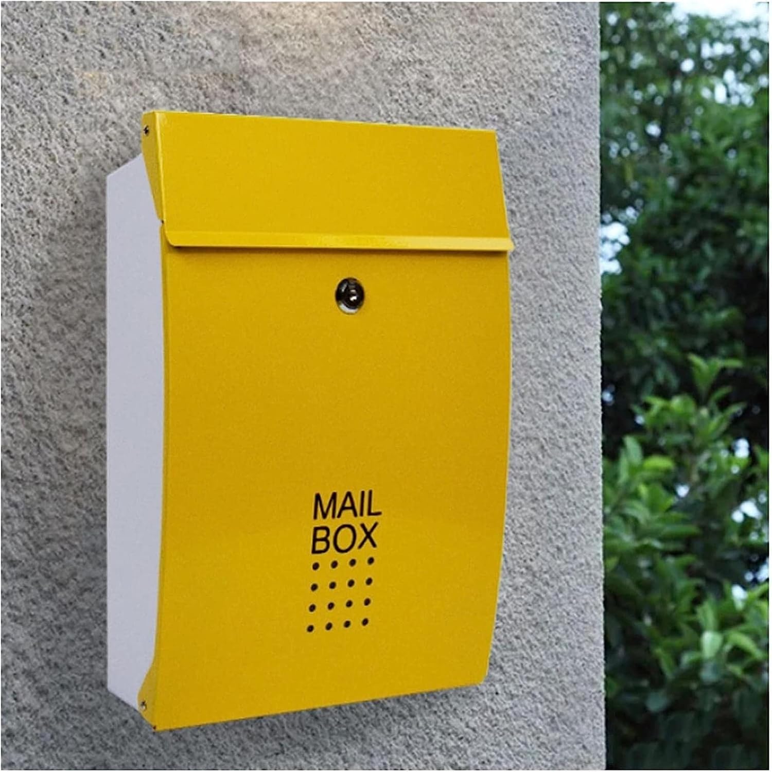 Metal Mailbox Posts Mail Drop Collection Boxes Package Lockers Envelopes Mailing Supplies Wall Mount Letterboxes 10Inch