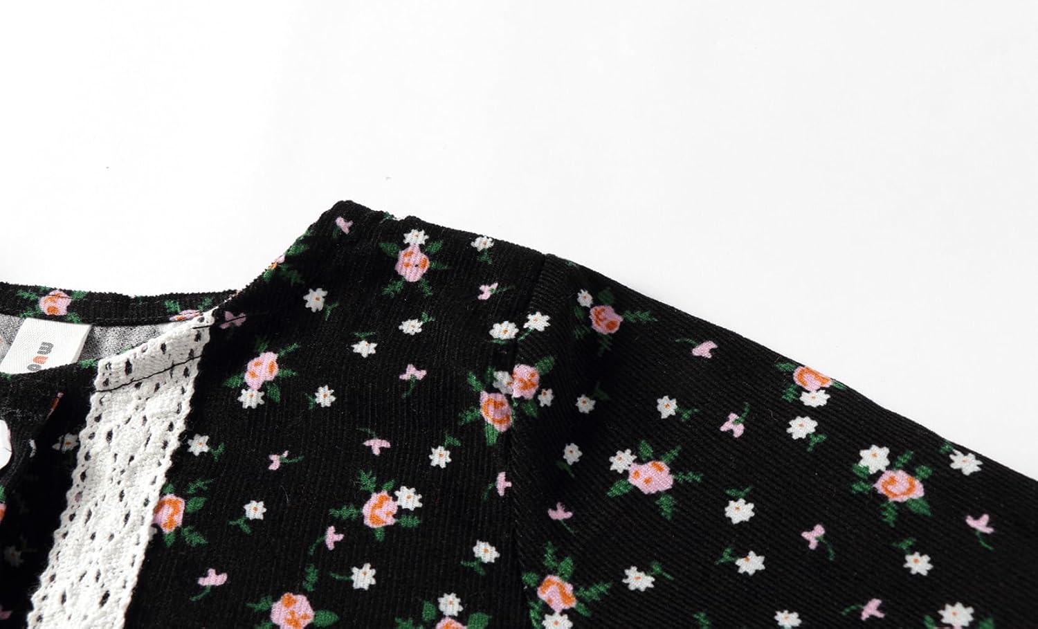 Mud Kingdom Fashion Little Girls Floral Dress Long Sleeve Ruffled Cute Spring Autumn - Image 5