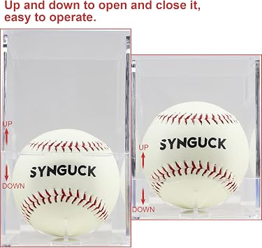 SYNGUCK 1/6 Pack Glow in The Dark Baseballs Light Up Baseball Official Size | Glow Balls for Night Games, Practice, Gifts for Kids,Boys, Girls & Fans