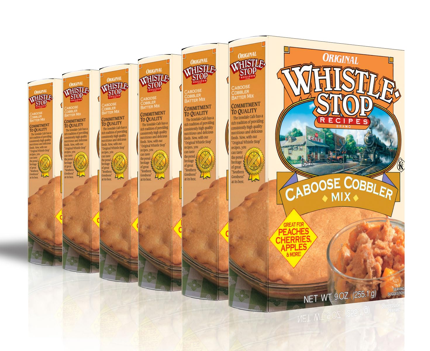 Original WhistleStop Cafe Recipes | Caboose Cobbler Mix | 9-oz | Case of 6