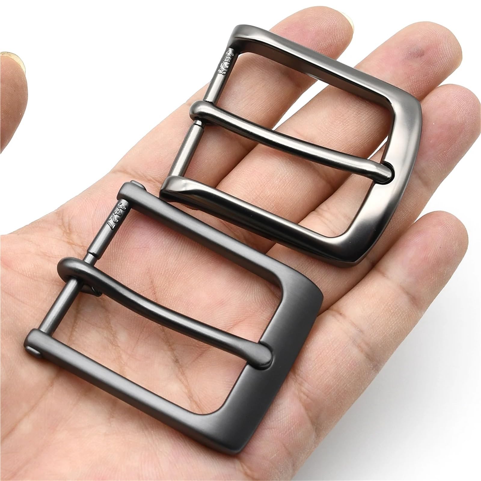 15 pezzi 35 mm fibbia for cintura in lega nero opaco perno for da uomo parti accessori hardware for 32 mm-34 cm Per Cinghie