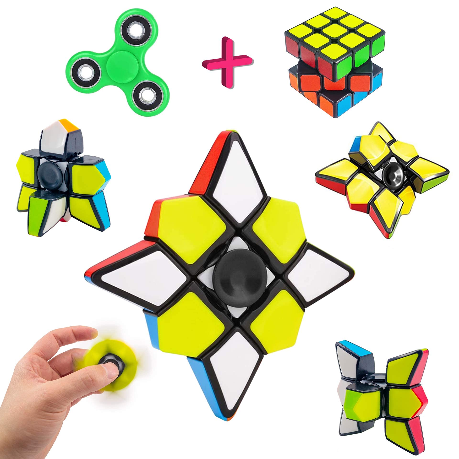 Fidget Toy Set Includes Infinity Cube, Speed Magic Cube, Fidget Pad