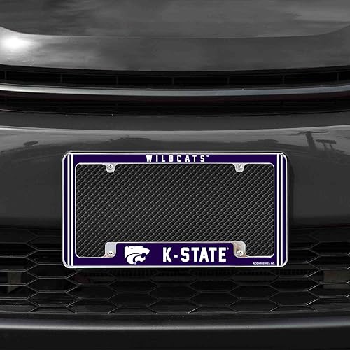 Miniatura 255 de Rico Industries NCAA Classic 12" x 6" Chrome All Over Automotive License Plate Frame for Car/Truck/SUV